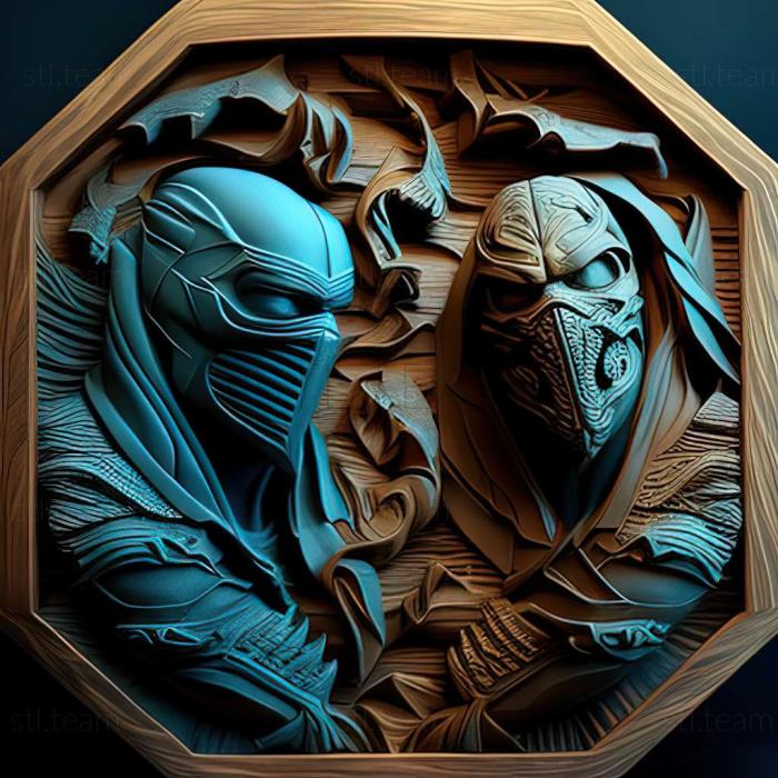 3D модель Скорпион и Саб-Зиро из Mortal Kombat (STL)